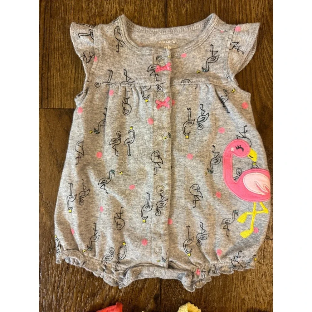Carters Baby Clothes‎ Girl Newborn Bundle Summer Rompers Outfits Sunshine Minnie
